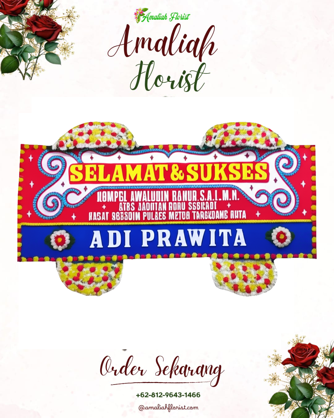 Papan Bunga Ucapan Selamat Kopo